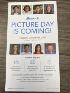 Attention St. Gregory the Great! Picture Day is Coming on Tuesday October 4th, 2022.